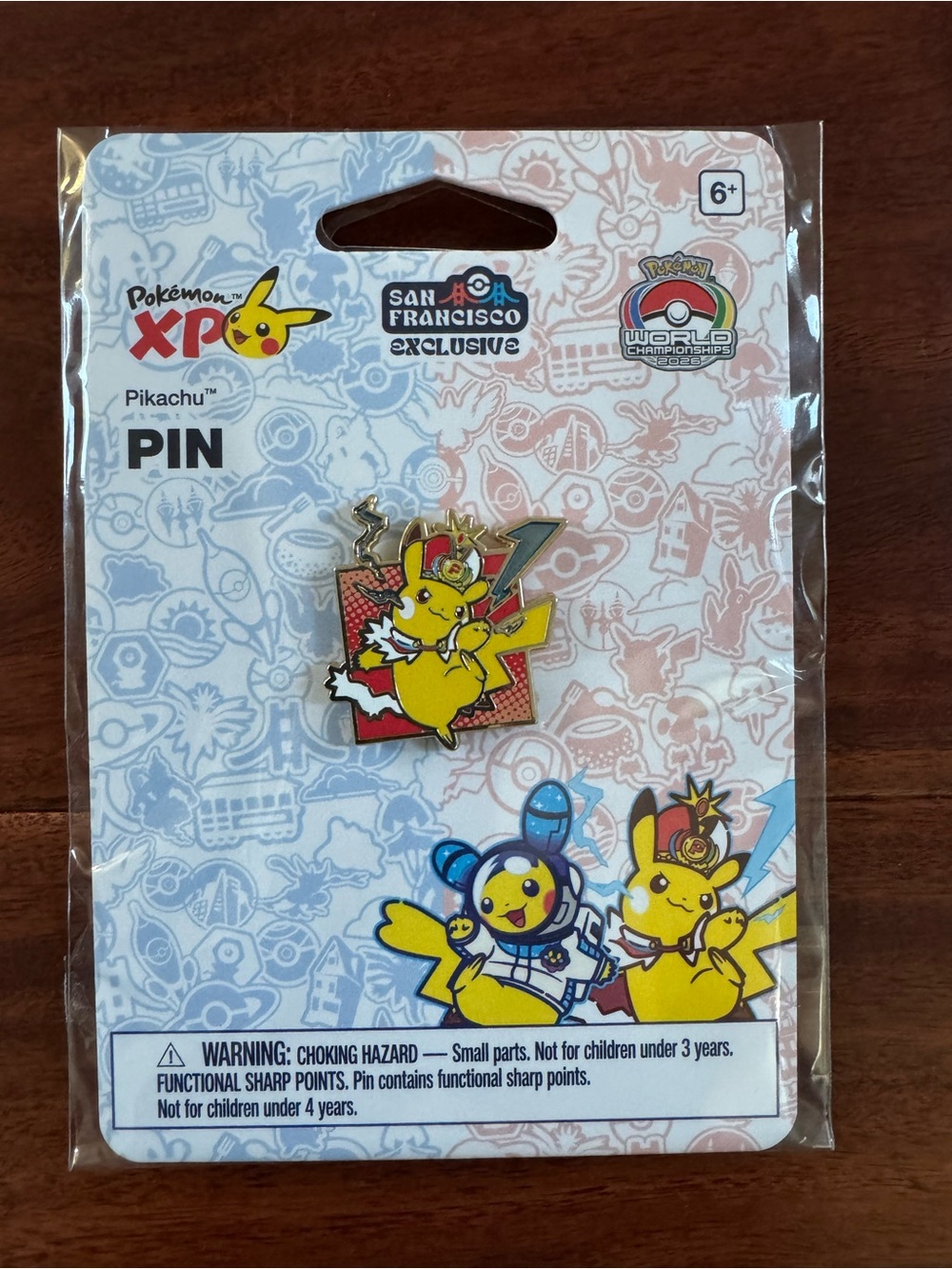 Pokemon King Pikachu Pin XP World Championships 2026